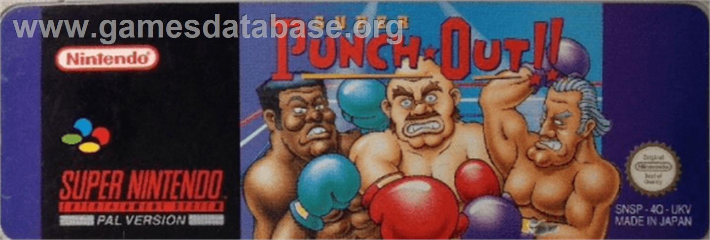 Super Punch-Out!! - Nintendo SNES - Artwork - Cartridge Top