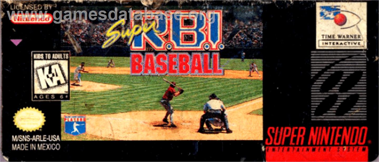 Super R.b.i. Baseball - Nintendo SNES - Artwork - Cartridge Top