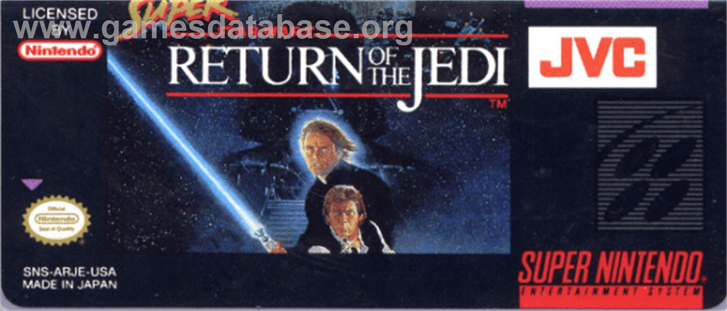 Super Star Wars - Return Of The Jedi - Nintendo SNES - Artwork - Cartridge Top
