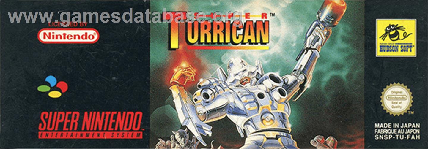 Super Turrican - Nintendo SNES - Artwork - Cartridge Top