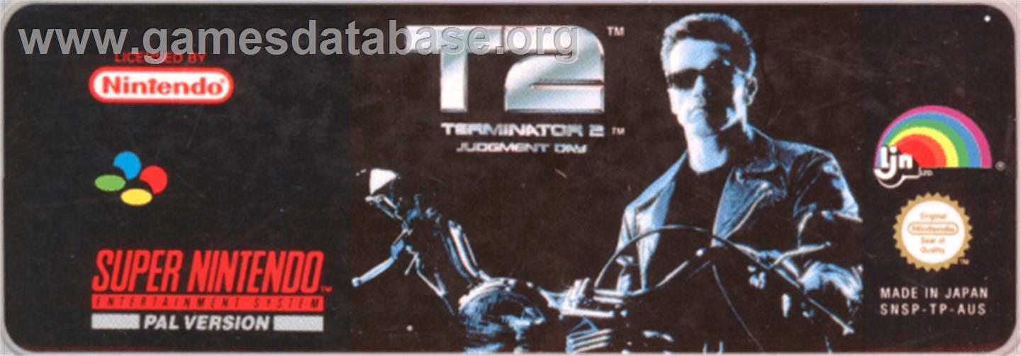 Terminator 2: Judgment Day - Nintendo SNES - Artwork - Cartridge Top