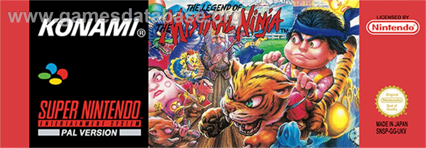 The Legend of the Mystical Ninja - Nintendo SNES - Artwork - Cartridge Top