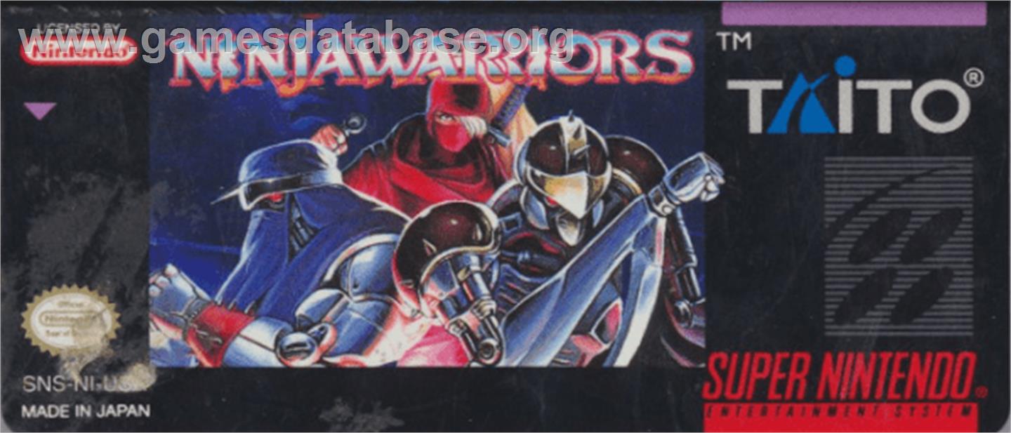The Ninja Warriors - Nintendo SNES - Artwork - Cartridge Top
