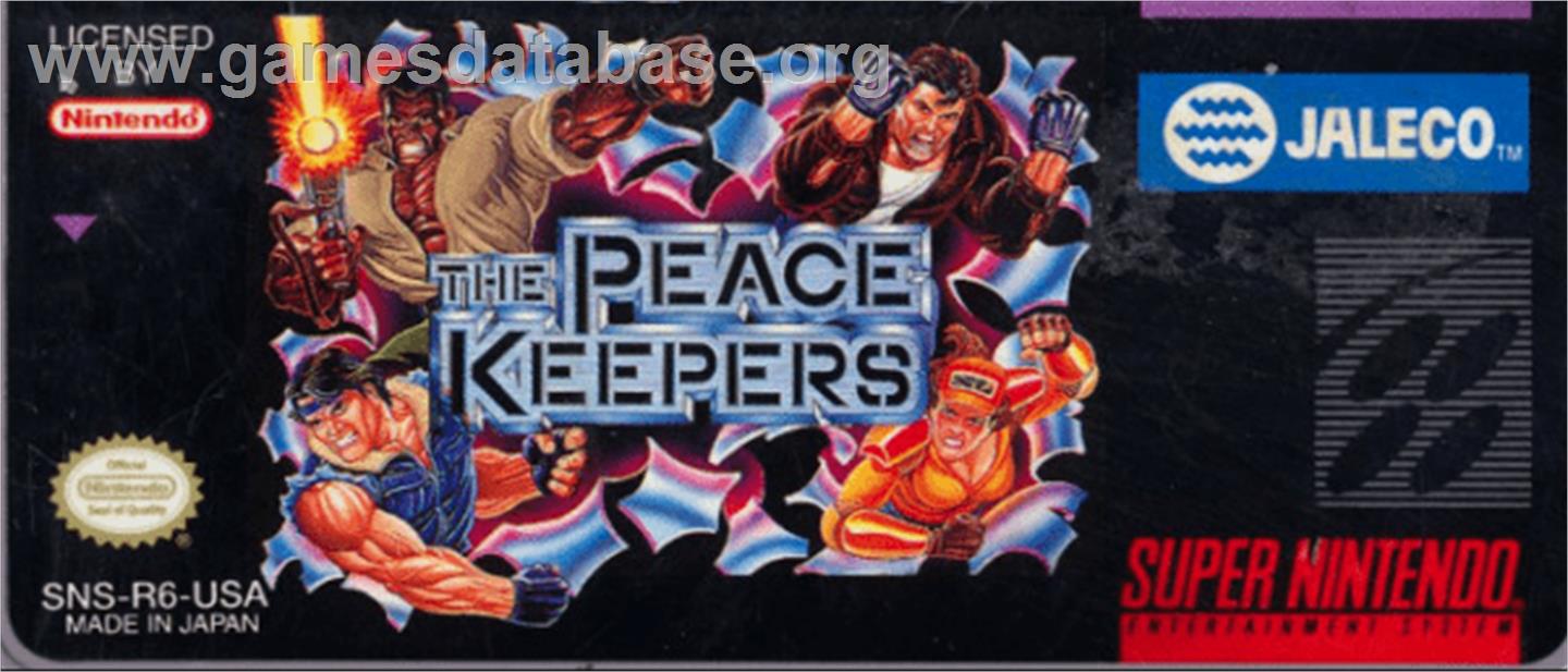 The Peace Keepers - Nintendo SNES - Artwork - Cartridge Top