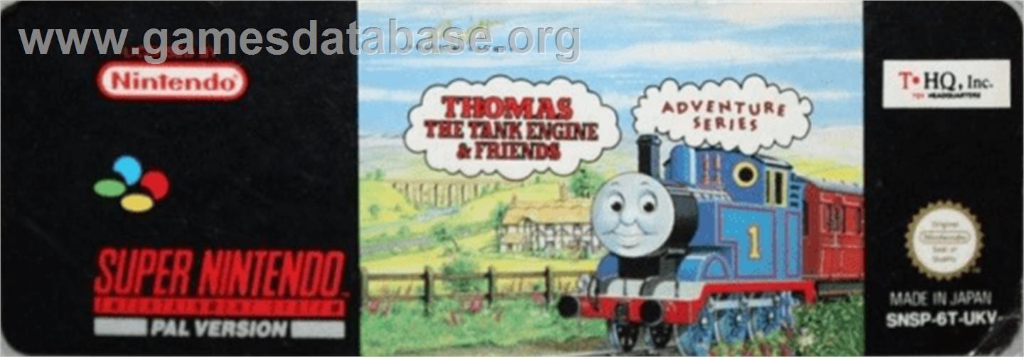Thomas the Tank Engine & Friends - Nintendo SNES - Artwork - Cartridge Top