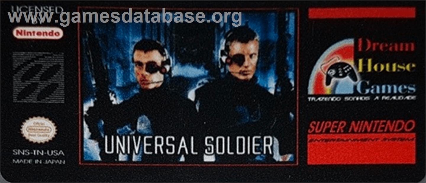 Universal Soldier - Nintendo SNES - Artwork - Cartridge Top