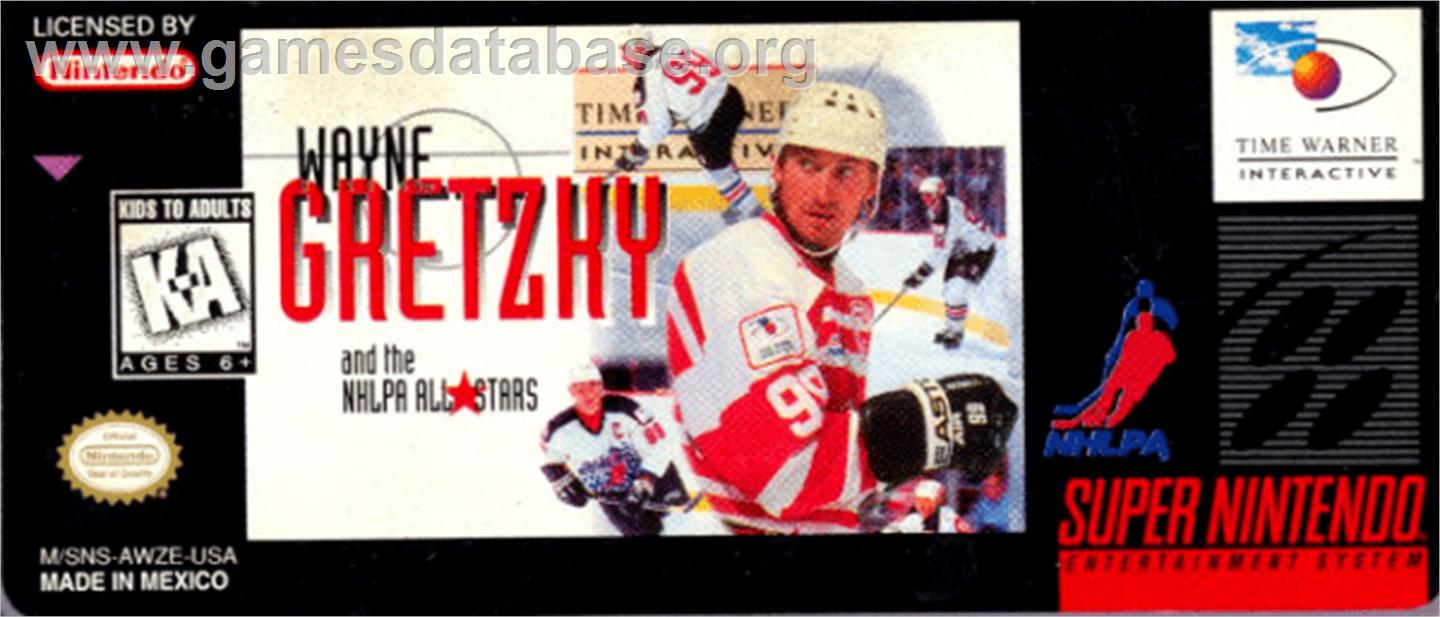 Wayne Gretzky And The Nhlpa All-stars - Nintendo SNES - Artwork - Cartridge Top