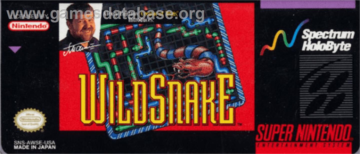 WildSnake - Nintendo SNES - Artwork - Cartridge Top