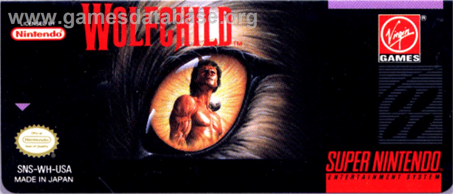 Wolfchild - Nintendo SNES - Artwork - Cartridge Top