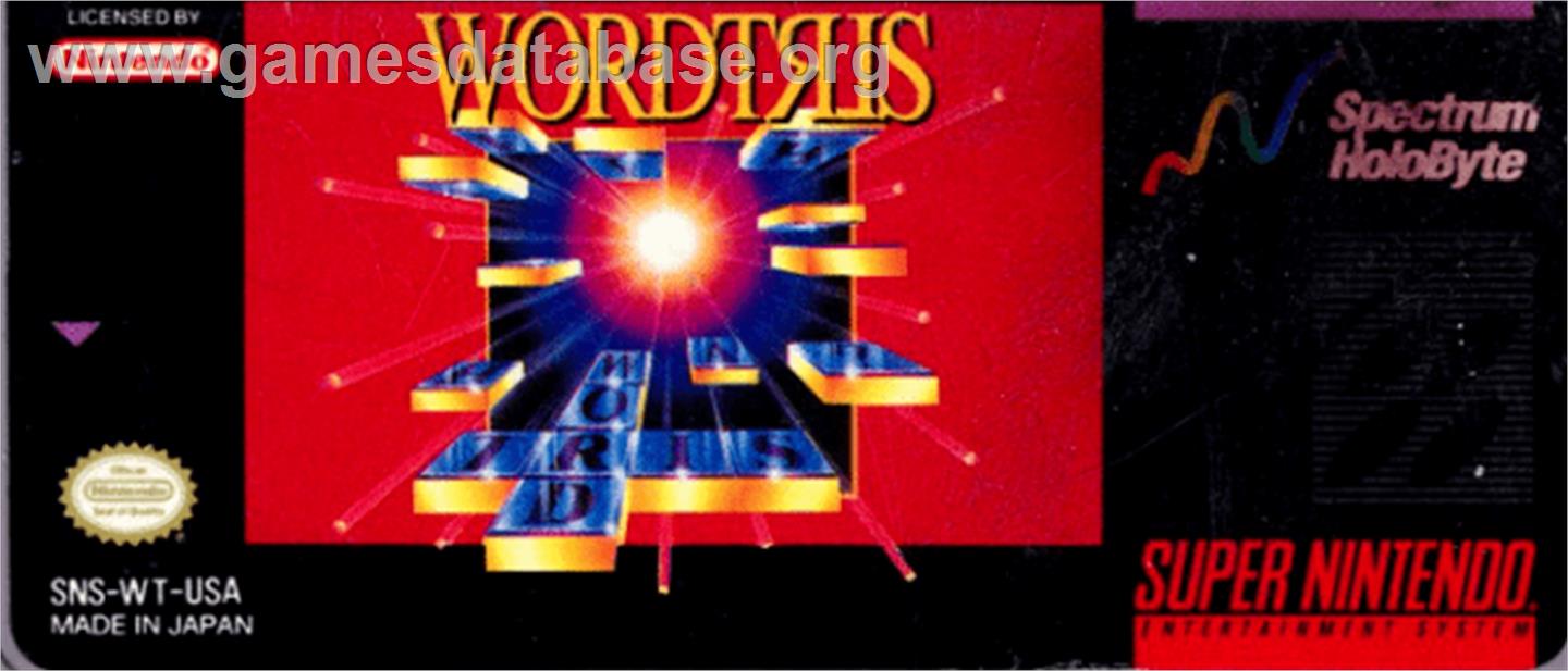 Wordtris - Nintendo SNES - Artwork - Cartridge Top
