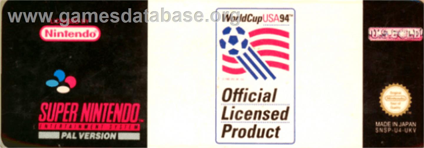World Cup USA '94 - Nintendo SNES - Artwork - Cartridge Top