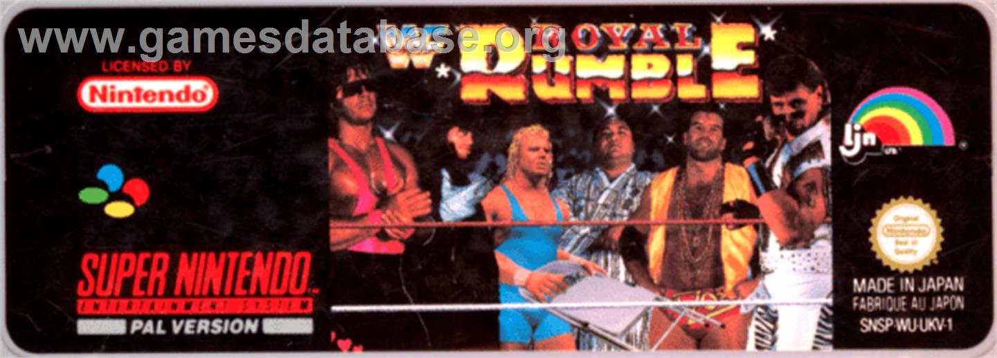 Wwf Royal Rumble - Nintendo SNES - Artwork - Cartridge Top