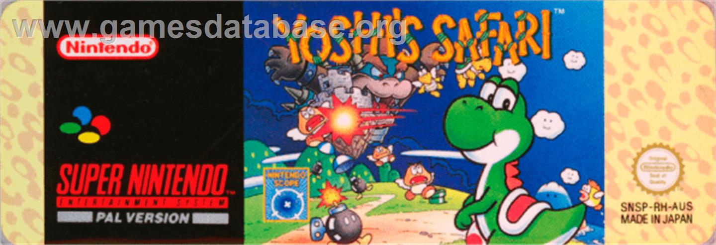 Yoshi's Safari - Nintendo SNES - Artwork - Cartridge Top
