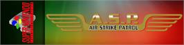 Arcade Cabinet Marquee for A.S.P.: Air Strike Patrol.
