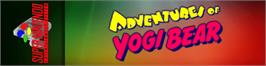 Arcade Cabinet Marquee for Adventures of Yogi Bear.