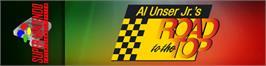 Arcade Cabinet Marquee for Al Unser Jr.'s Road To The Top.