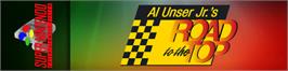 Arcade Cabinet Marquee for Al Unser Jr.'s Road to the Top.