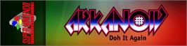 Arcade Cabinet Marquee for Arkanoid: Doh It Again.
