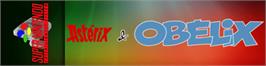 Arcade Cabinet Marquee for Astérix And Obélix.