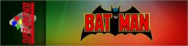 Arcade Cabinet Marquee for Batman.