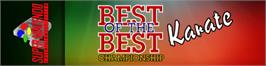 Arcade Cabinet Marquee for Best of the Best Championship Karate.