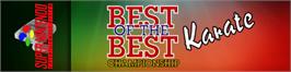 Arcade Cabinet Marquee for Best of the Best Championship Karate.