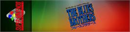 Arcade Cabinet Marquee for Blues Brothers, The.