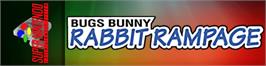 Arcade Cabinet Marquee for Bugs Bunny - Rabbit Rampage.
