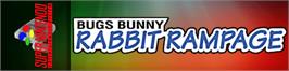 Arcade Cabinet Marquee for Bugs Bunny Rabbit Rampage.