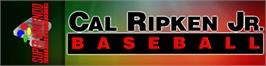 Arcade Cabinet Marquee for Cal Ripken Jr. Baseball.