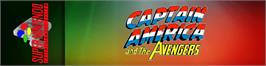 Arcade Cabinet Marquee for Captain America and the Avengers.
