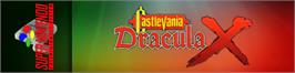 Arcade Cabinet Marquee for Castlevania: Dracula X.