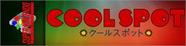 Arcade Cabinet Marquee for Cool Spot.
