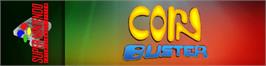 Arcade Cabinet Marquee for Corn Buster.