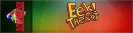 Arcade Cabinet Marquee for Eek! the Cat.