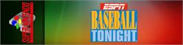 Arcade Cabinet Marquee for Espn Baseball Tonight.