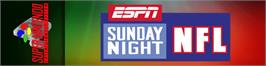 Arcade Cabinet Marquee for Espn Sunday Night Nfl.