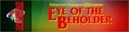 Arcade Cabinet Marquee for Eye Of The Beholder.