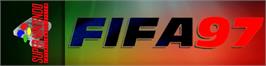 Arcade Cabinet Marquee for FIFA 97: Gold Edition.