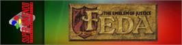 Arcade Cabinet Marquee for Feda - The Emblem Of Justice.