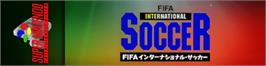 Arcade Cabinet Marquee for Fifa International Soccer.