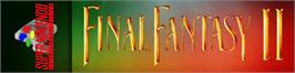 Arcade Cabinet Marquee for Final Fantasy 2.