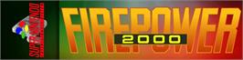 Arcade Cabinet Marquee for Firepower 2000.