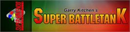 Arcade Cabinet Marquee for Garry Kitchen's Super Battletank - War In The Gulf.