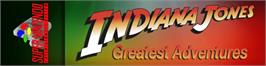 Arcade Cabinet Marquee for Indiana Jones' Greatest Adventures.