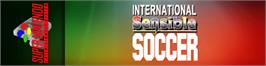 Arcade Cabinet Marquee for International Sensible Soccer - World Champions.