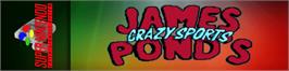 Arcade Cabinet Marquee for James Pond's Crazy Sports.