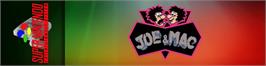 Arcade Cabinet Marquee for Joe And Mac - Caveman Ninja.