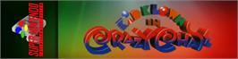 Arcade Cabinet Marquee for Kid Klown In Crazy Chase.