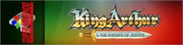 Arcade Cabinet Marquee for King Arthur & the Knights of Justice.